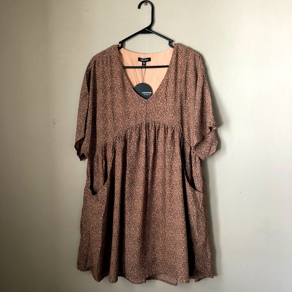 ✨ Mittoshop baby doll leopard dress